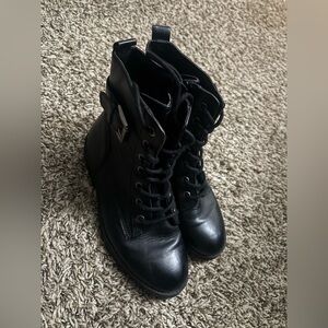 Black Leather Women's Boots